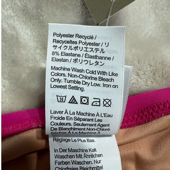 J.Crew One Piece Swimsuit Women's Plus 24 Fuchsia Pink V-Neck Sleeveless NWT - Picture 6 of 10